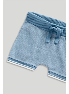mothercare Knitted Polo Top and Shorts Set  - Image 3
