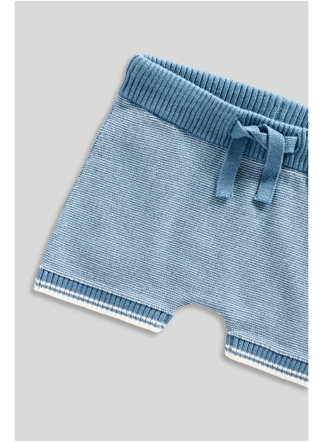 mothercare - Knitted Polo Top and Shorts Set - Image 1