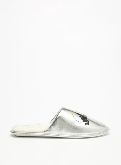 Flora Bella By Shoexpress Womens Printed Slip On Bedroom Slippers