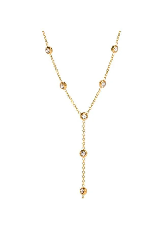 روفو Crystal Y Necklace