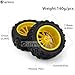 Chanmoo 110 Monster Truck Tires and Wheels 12mm Hex Hubs RC Truck Tyres OD 118mm for 110 Scale Off Road Truck Car Traxxas XMaxx ERevo Summit Kyosho 144001 HSP 94188 94111 4PCS Black - Image 4