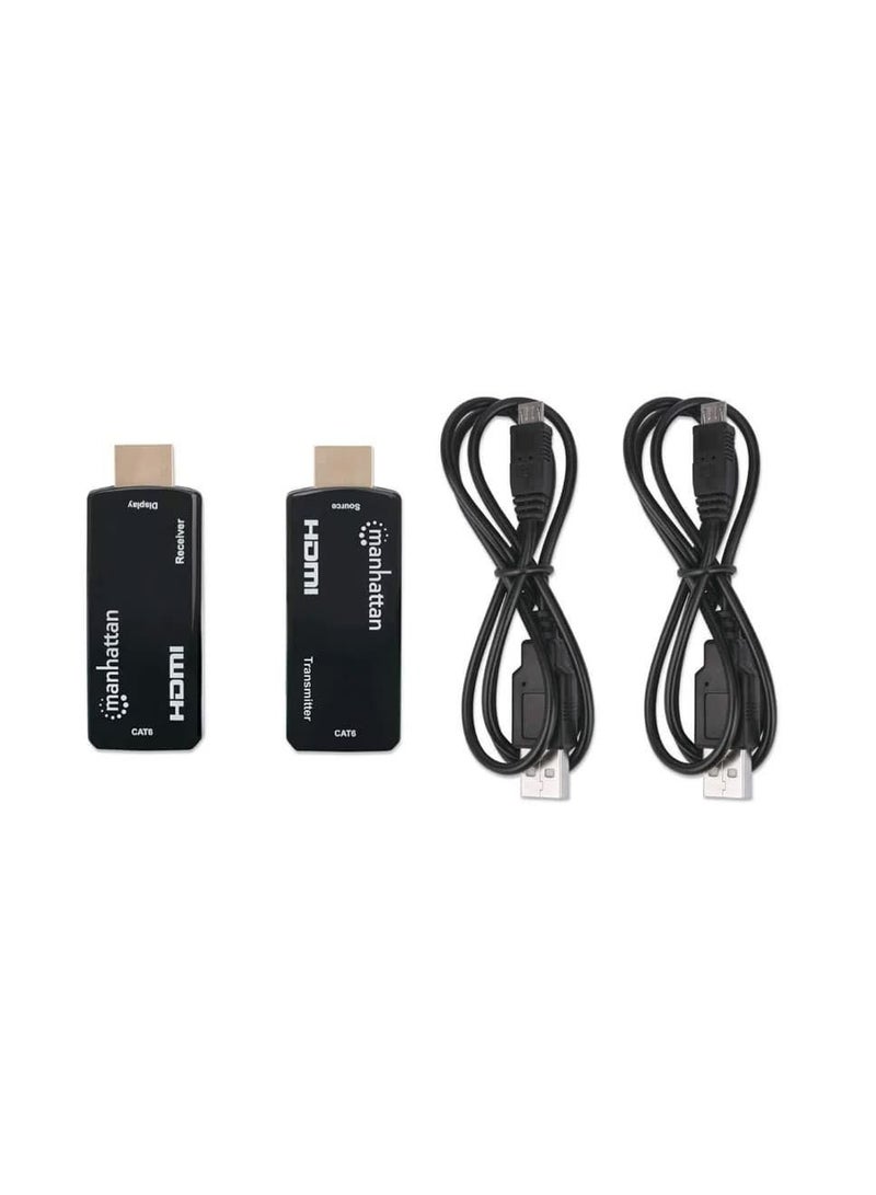 Manhattan 207539 Extender HDMI Extender by Single Cat5e/6 up to 60m - Black - Image 3