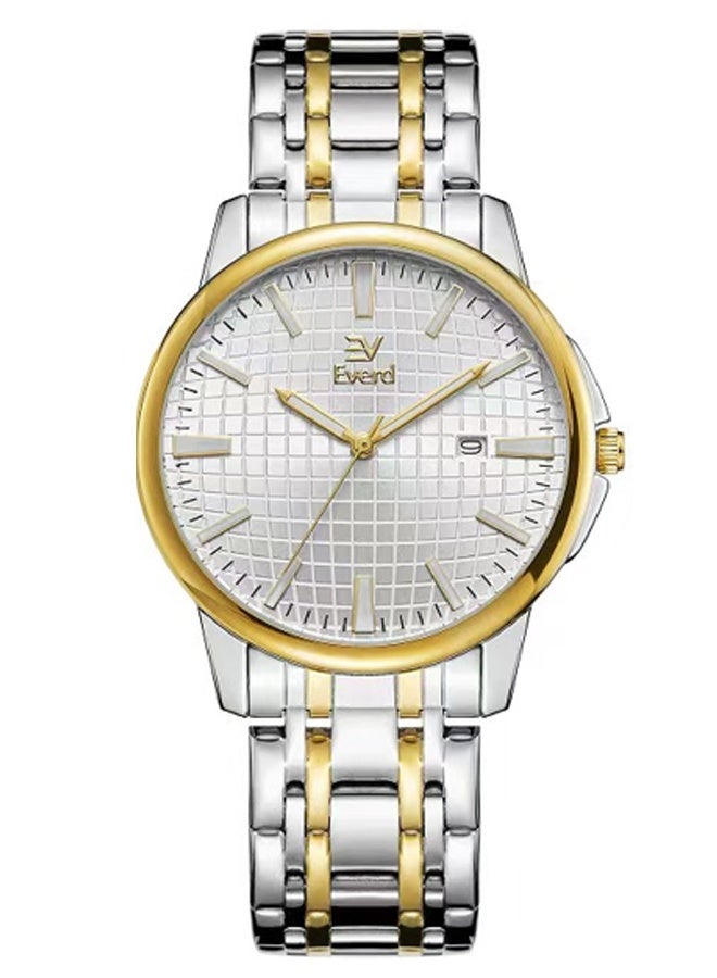 إيفيرد ساعة يد رجالية كوارتز فاخرة بتصميم عصري، مقاومة للماء ومضيئة