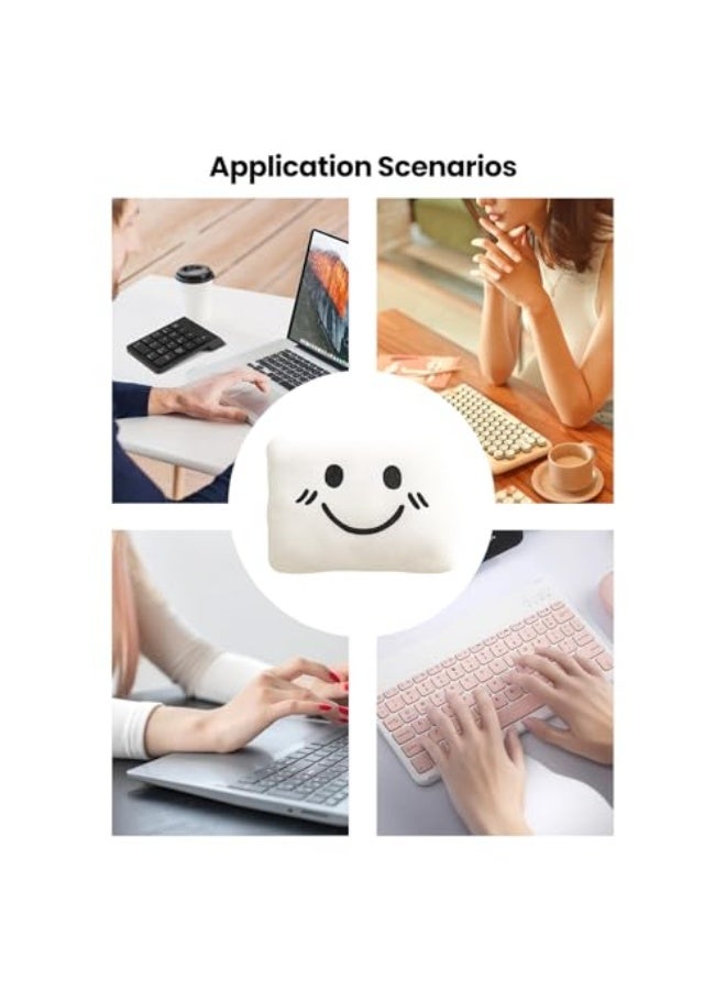 Ergonomic Wrist Rest for Mouse  Keyboard - Plush Flannel  Silk-Filled Cushion (3.54 x 2.36 Inches) - Soft Typing Wrist Support for Laptop Computer Desk Office Supplies  College Gaming - Image 4