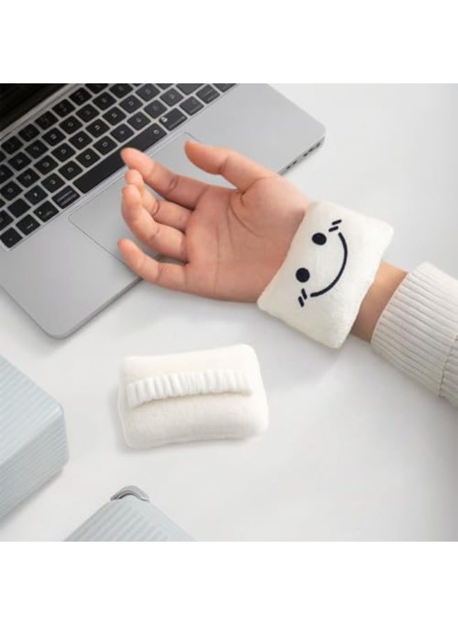Ergonomic Wrist Rest for Mouse  Keyboard - Plush Flannel  Silk-Filled Cushion (3.54 x 2.36 Inches) - Soft Typing Wrist Support for Laptop Computer Desk Office Supplies  College Gaming - Image 1