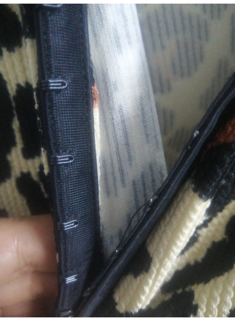 بلوزة بنقشة الفهد (ليوبارد) عصرية بربطة أمامية - Image 3