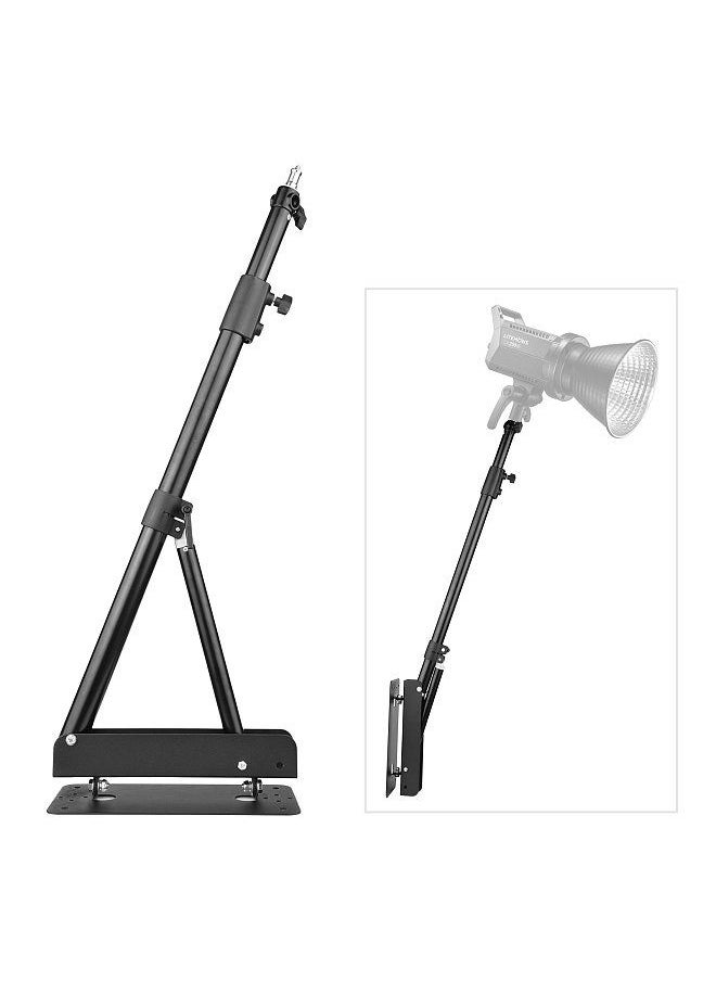 Wall Mounting Triangle Boom Arm Light Stand for Photography Strobe Light Monolight Softbox Reflector Ring Light Aluminum Alloy 5kg Load Capacity 180° Rotatable, Max. Length 180cm/ 70.9in