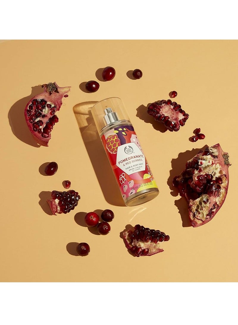 THE BODY SHOP Pomegranate And Red Berries Hair Body Mist 150ml - Image 4