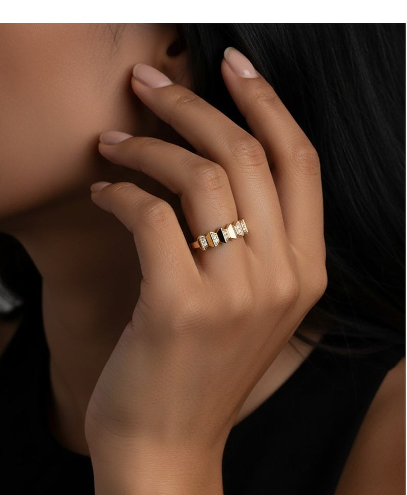 Ruby Art Gold 18K Pure Gold Women’s Ring Premium Finish & Elegant Style -  3 Gram - Image 2