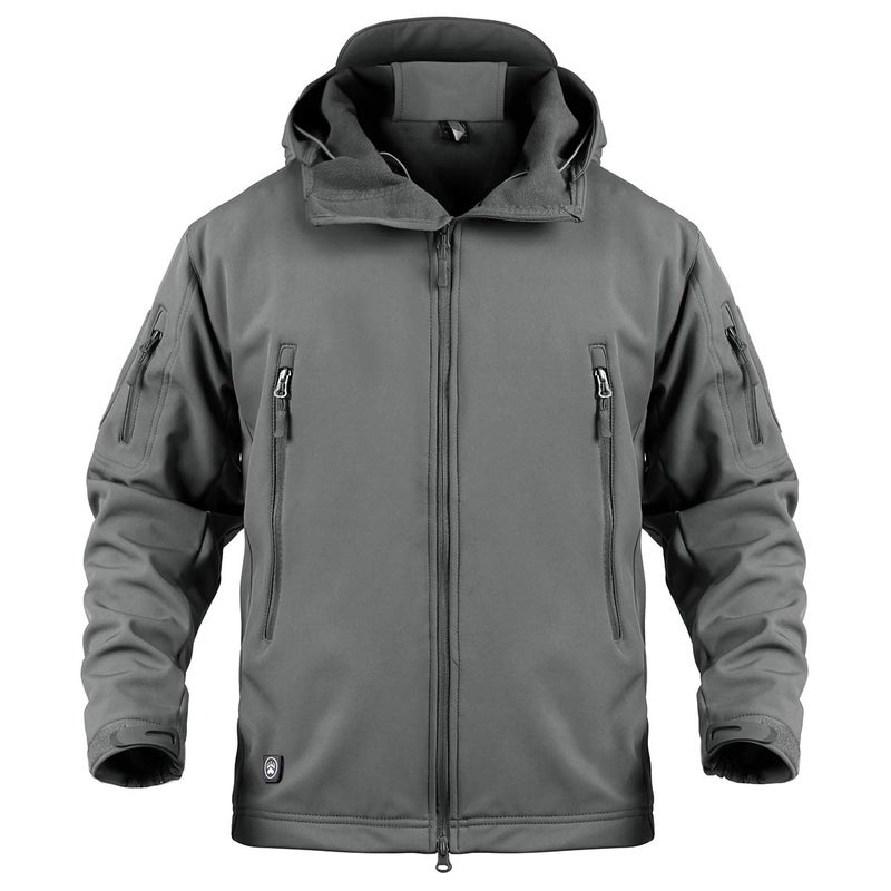 ReFire Gear Men's Army Special Ops Military Tactical Jacket Softshell Fleece Hooded Outdoor Coat - Image 1