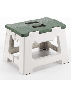 MAPPLE CREATION Step Stools for Kids and Adults Folding Stool Suitable for Kitchen Stepping Stool with Handle Lightweight Small Collapsible Step Stool with Handle Olive