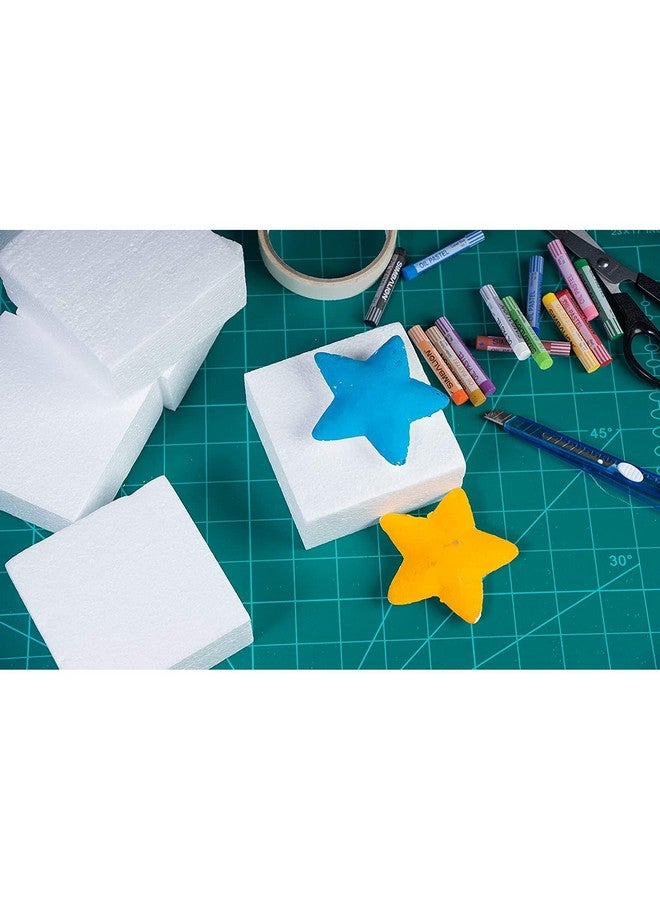 Juvale 12 Pack Foam Blocks For Crafts Polystyrene Brick Rectangles For Floral Arrangements Art Supplies Holiday Decor (4 X 4 X 2 In White) - Image 2