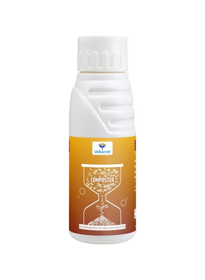 Utkarsh Composter for Quick Decomposition of Organic Waste Into Compost, Bio Waste Decomposer, Accelerate Decomposition of Kitchen, Garden Organic Waste | 250 ml; Pack of 1 - Image 1
