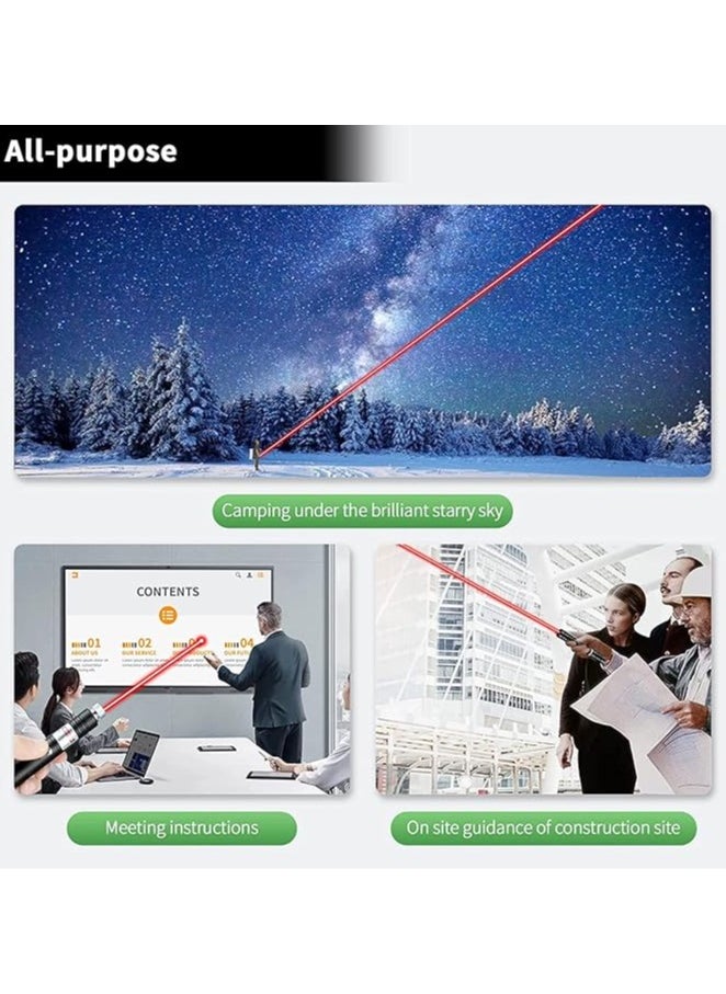 Generic Long Range Tactical Red Dot Light Presentation Pointer for Indoor Teaching/Office Meeting  Outdoor Interactive Cat Laser Toy, Star Cap Adjustable Focus for Night Hiking  - Image 2