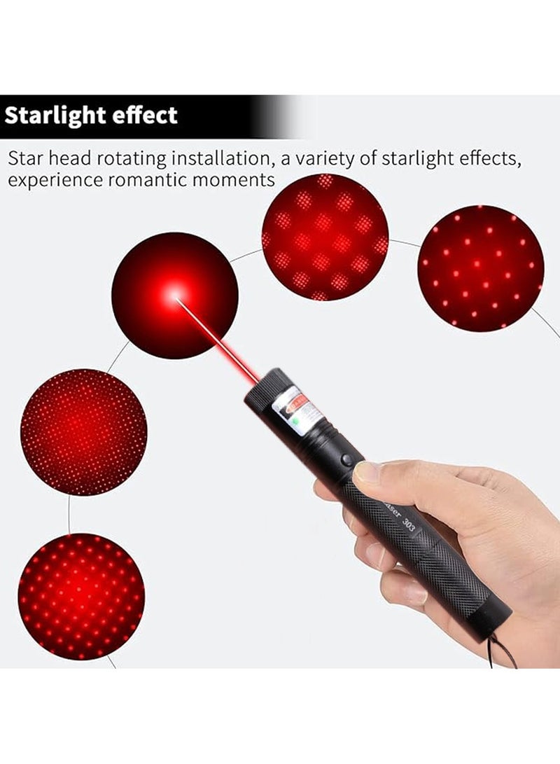 Long Range Tactical Red Dot Light Presentation Pointer for Indoor Teaching/Office Meeting  Outdoor Interactive Cat Laser Toy, Star Cap Adjustable Focus for Night Hiking - Image 5