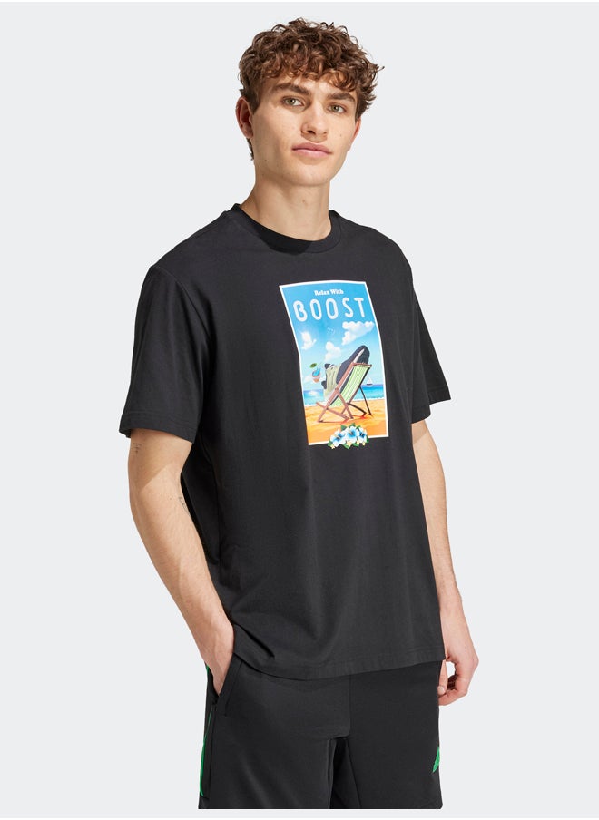 Adidas Boost Short Sleeve Graphic T-Shirt  - Image 4