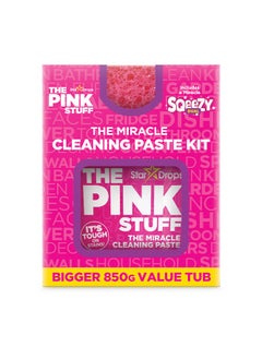 The Pink Stuff Miracle Cleaning Paste Kit – 850g Cleaning Paste Pot with Dual-Sided Squeezy Sponge & Scrubber for Powerful Household Cleaning - pzsku/Z4D26EAF6115282DFA9EAZ/45/_/1739448631/ae769f0d-b425-423a-8199-3f3044d9a8cb