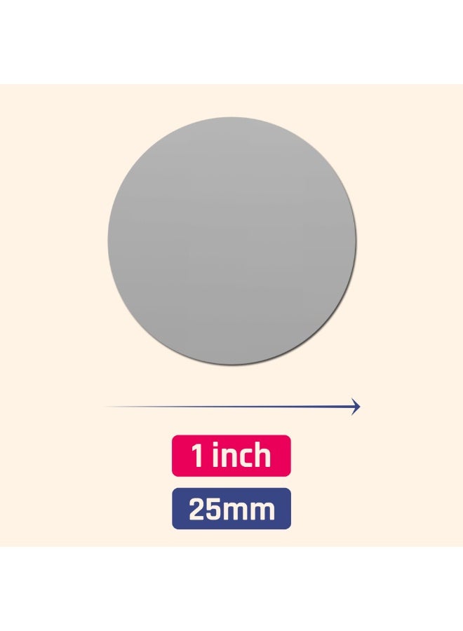 750 Pcs (20 Sheets) Scratch Sticker Sitckers 2.54 Cm Circular Self Adhesive Scratch Card Suitable For Lottery Tickets Diy、 Lucky Draw Card Game Creation (2.54 Cm, Grey) - Image 2