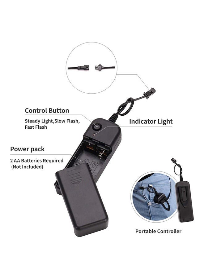 Loquat Scary  Mask Led Light Up Mask Cosplay, Glowing In The Dark Mask Costume 3 Lighting Modes - Image 3