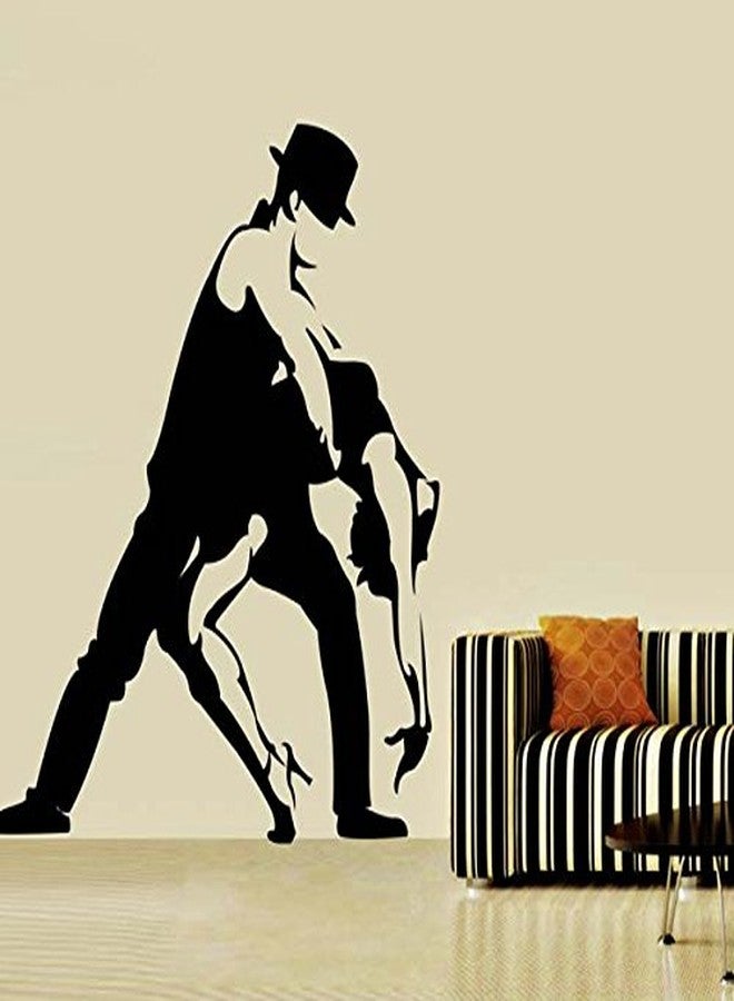 Asmi Collections Wall Stickers Dancing Boy and Girl - Image 1