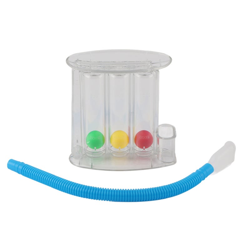 Deep Breathing Exerciser: PE Ergonomic Mouthpiece, Bend Resistant Pipeline - Bottom Filter, Lung Capacity Trainer for Home Respiratory Therapy, Post Surgery Recovery Patients - Image 1