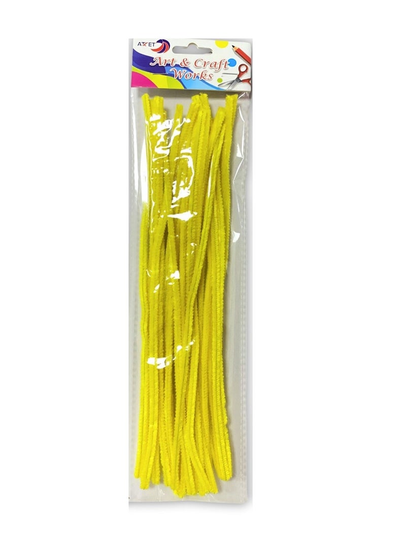 20-Piece Pipe Cleaners 30cm Size Yellow - pzsku/Z4D2728629861579BB6E7Z/45/_/1738084292/30829fd7-52a5-41b3-ad73-833ec8fcbcce