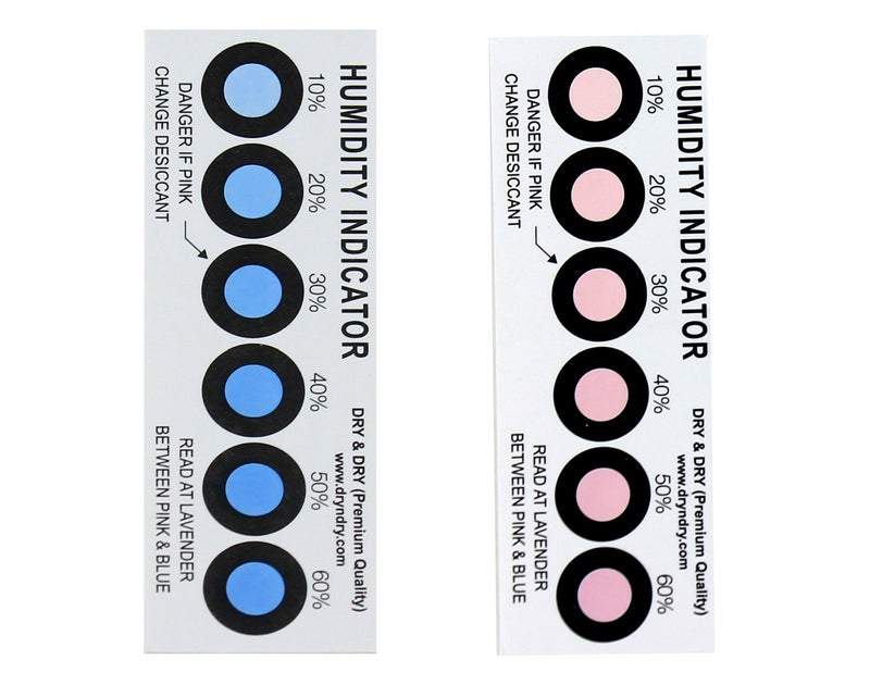 Dry & Dry Dry  Dry Premium Humidity Indicator Cards 20 PackReusable  1060 6 Spot20 Cards