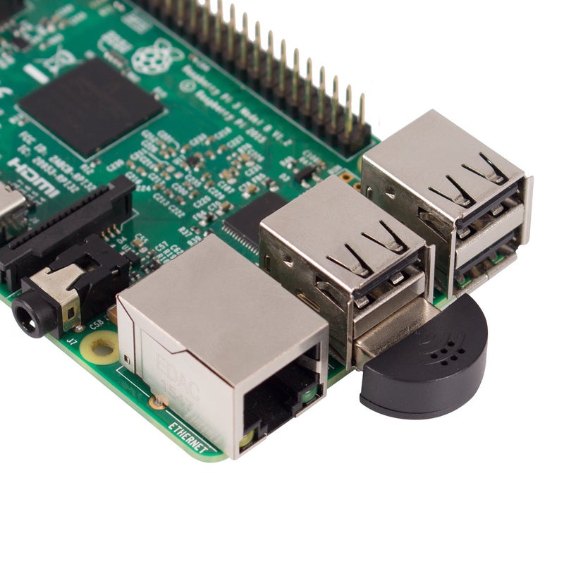 SunFounder USB 2.0 Mini Microphone for Raspberry Pi 4 Model B, Module 3B+, 3B 2 Module B & RPi 1 Model B+/B Laptop Desktop PCs Skype VOIP Voice Recognition Software - Image 1