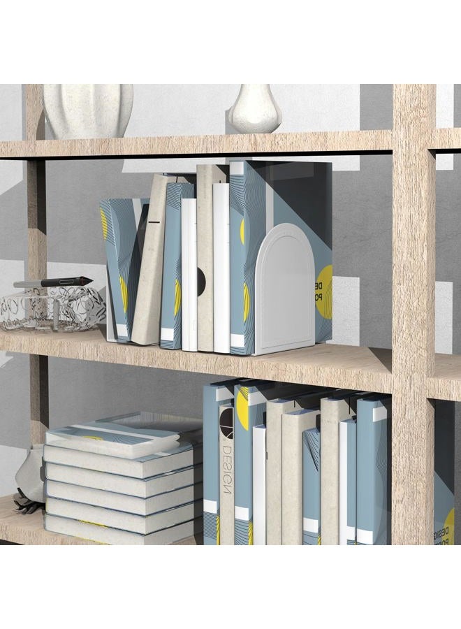 shikaman Bookends-Heavy Duty Bookends Metal Book Ends Universal Economy Bookends - Image 5
