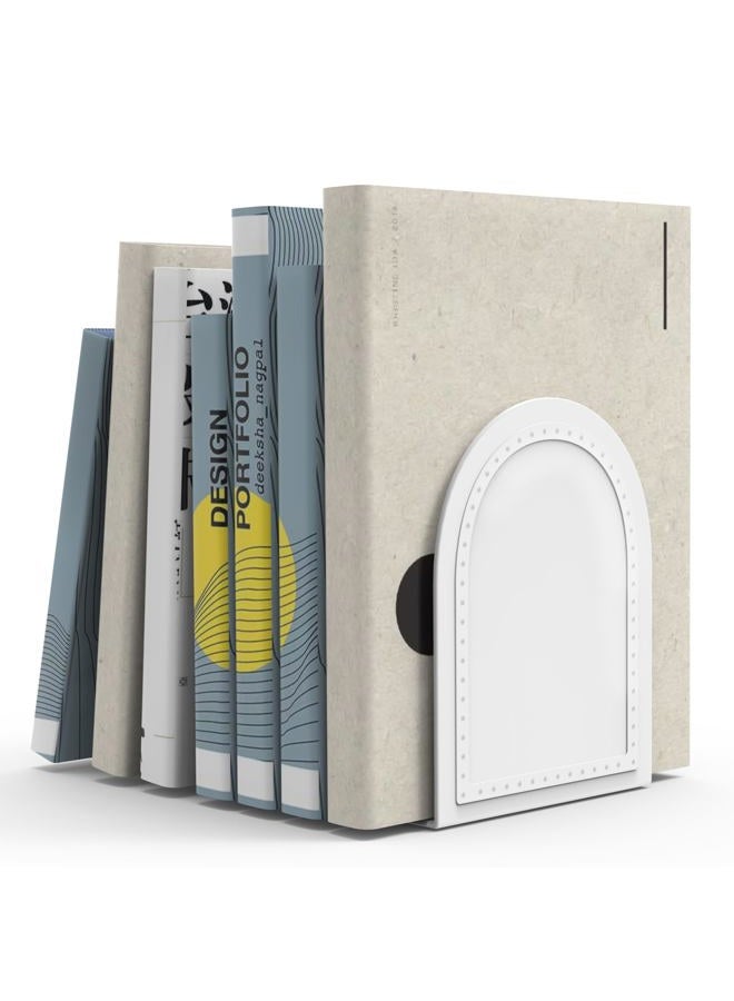 shikaman Bookends-Heavy Duty Bookends Metal Book Ends Universal Economy Bookends - Image 1