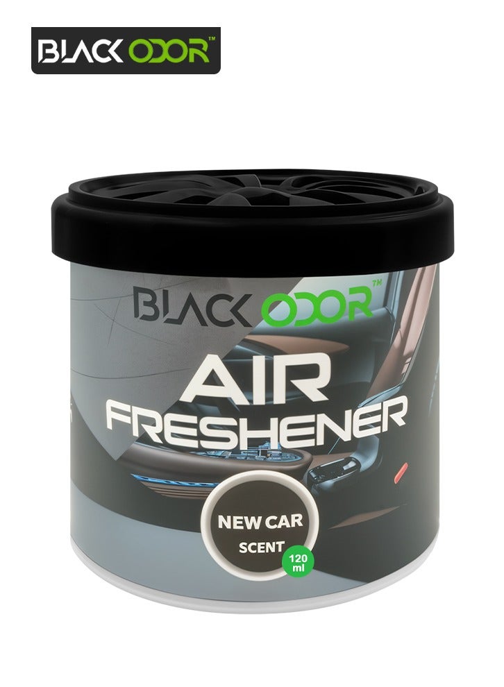 Black Odor Air Freshener - New Car Scent, 120ml - Long-Lasting, Non-Toxic, Eco-Friendly for Cars, Homes & Offices - Image 1