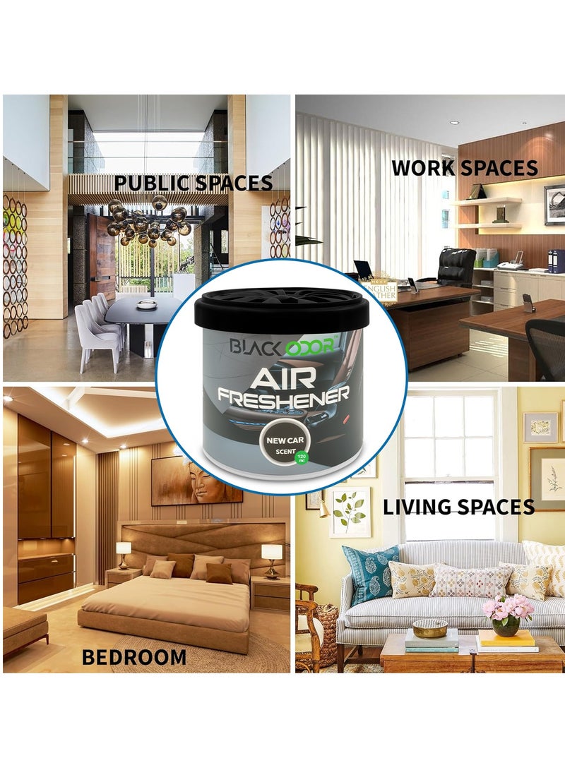 Black Odor Air Freshener - New Car Scent, 120ml - Long-Lasting, Non-Toxic, Eco-Friendly for Cars, Homes & Offices - Image 4