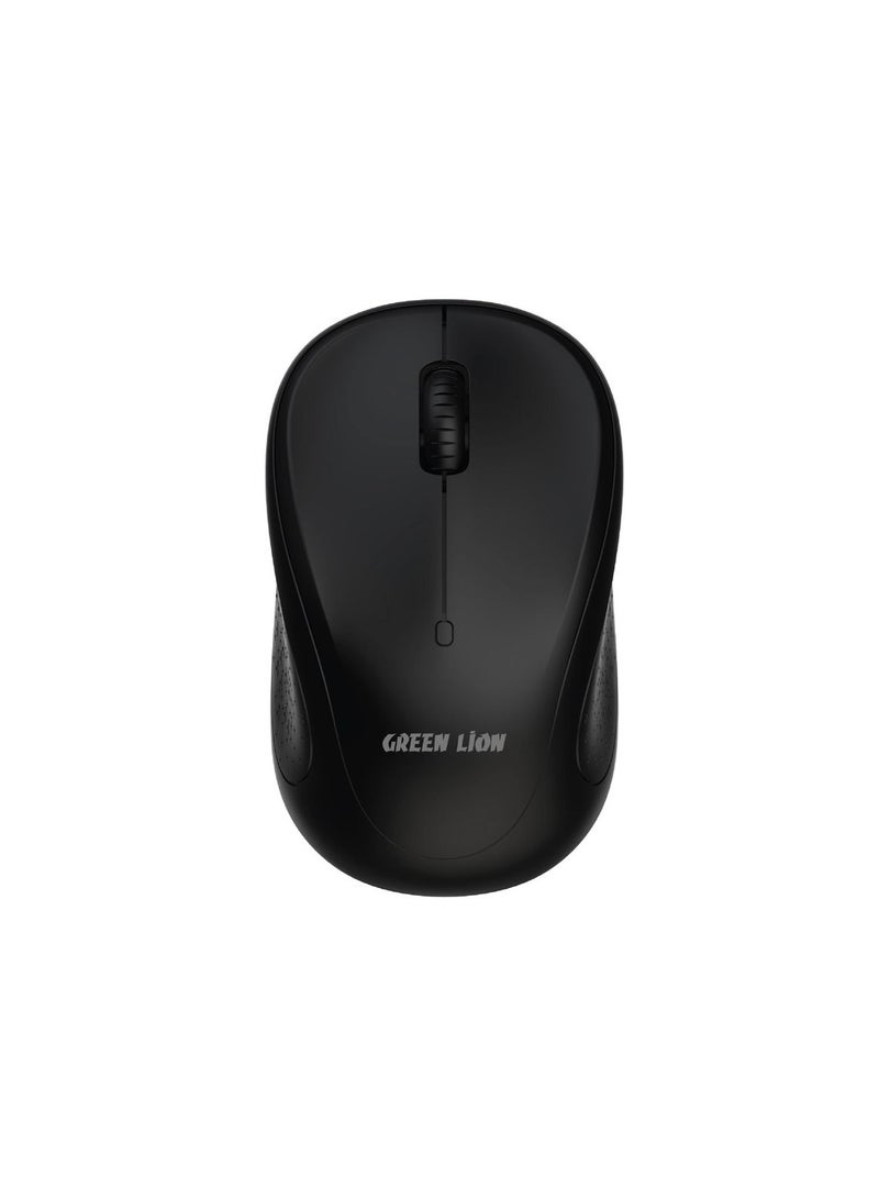 GREEN LION G50 Wireless Mouse DPI 1200 with Operating Range of 10m / 3 Buttons - Black - Image 1