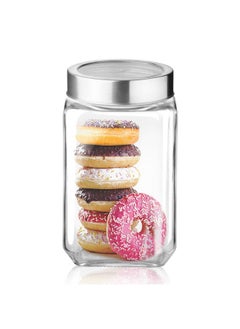 Treo by Milton Cube Storage Containers, 1800 ml, Glass Jar with Air Tight Steel Lid, 1 Piece, Transparent Jars for snacks, Pulses, Masala, Pickles, Cereals, Cookies, Dry Food - pzsku/Z4D2785AB3D722CEBD9FEZ/45/_/1736571391/3015c9d7-3c2e-44d5-b88b-a546fbbd1fd8