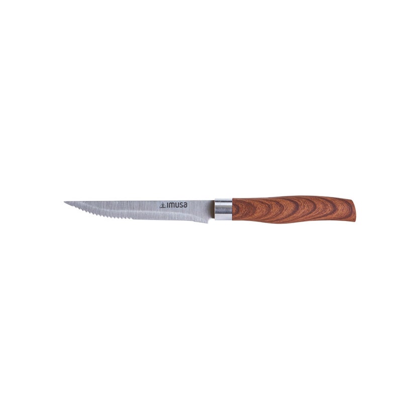 Imusa 45in Chef WL Stainless Steel Steak Knife with Wood Look Handle