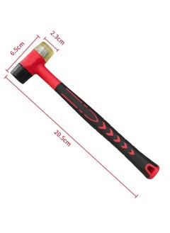 SYOSI Small Rubber Mallet Hammer Tool, Double-Face Hammer, Small Rubber Mallet, Rubber Hammer for Vinyl Flooring, Tile, Crafts, Jewelry Making  - Image 2