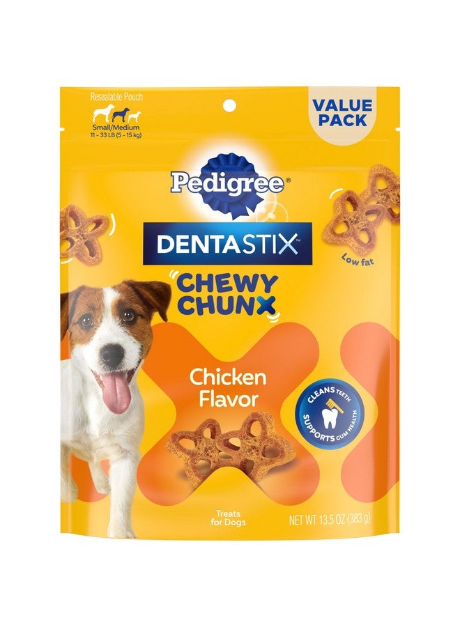 بيديجري دينتاستيكس تشوي تشانكس للكلاب الصغيرة والمتوسطة بنكهة الدجاج، كيس ١٣.٥ أونصة - Image 1