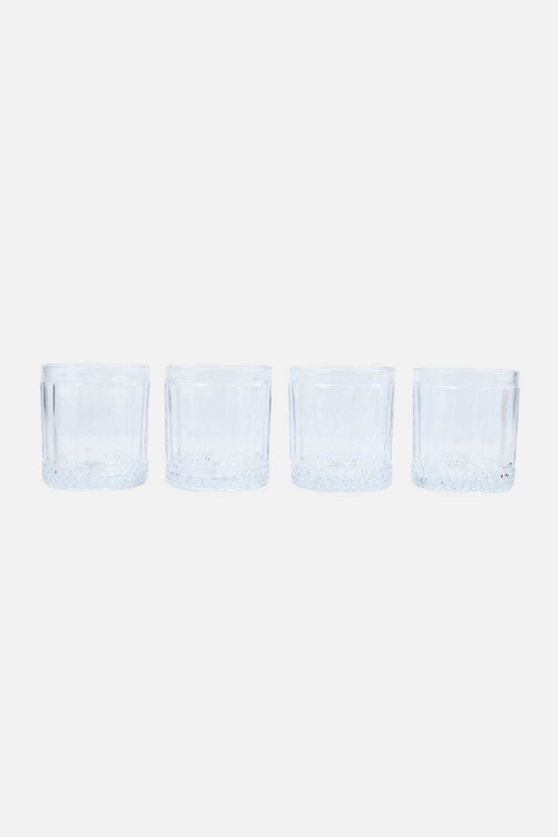 Bombay 4Pcs Opaline Dof Glass 325ml, Transparent - Image 1