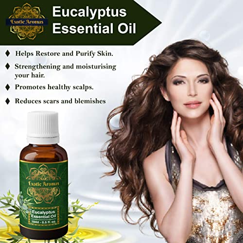 Exotic Aromas Eucalyptus Essential Oil (15Ml + 15Ml) Pack of 2 - Image 4