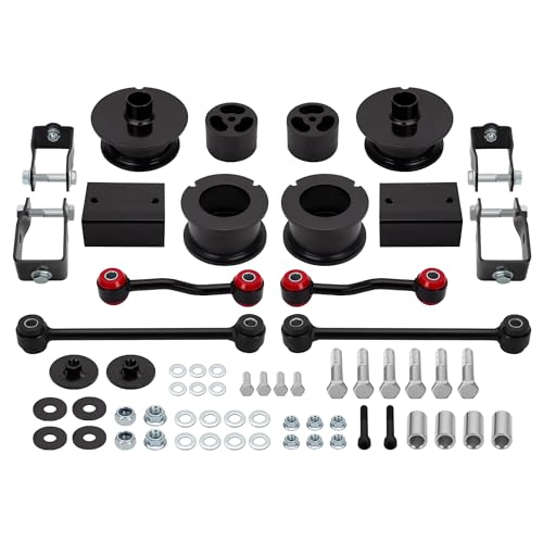 KSP PERFORMANCE KSP 2.5" Leveling Lift Kits for Wrangler JL 2018-2023, 2.5in Front and Rear Full Suspension Level Kit Fit Wrangler JL, Whole Set Chassis Lift Kit Including Coil Spring Spacers and Sway Bar Link - Image 1