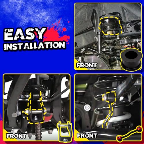 KSP PERFORMANCE KSP 2.5" Leveling Lift Kits for Wrangler JL 2018-2023, 2.5in Front and Rear Full Suspension Level Kit Fit Wrangler JL, Whole Set Chassis Lift Kit Including Coil Spring Spacers and Sway Bar Link - Image 4