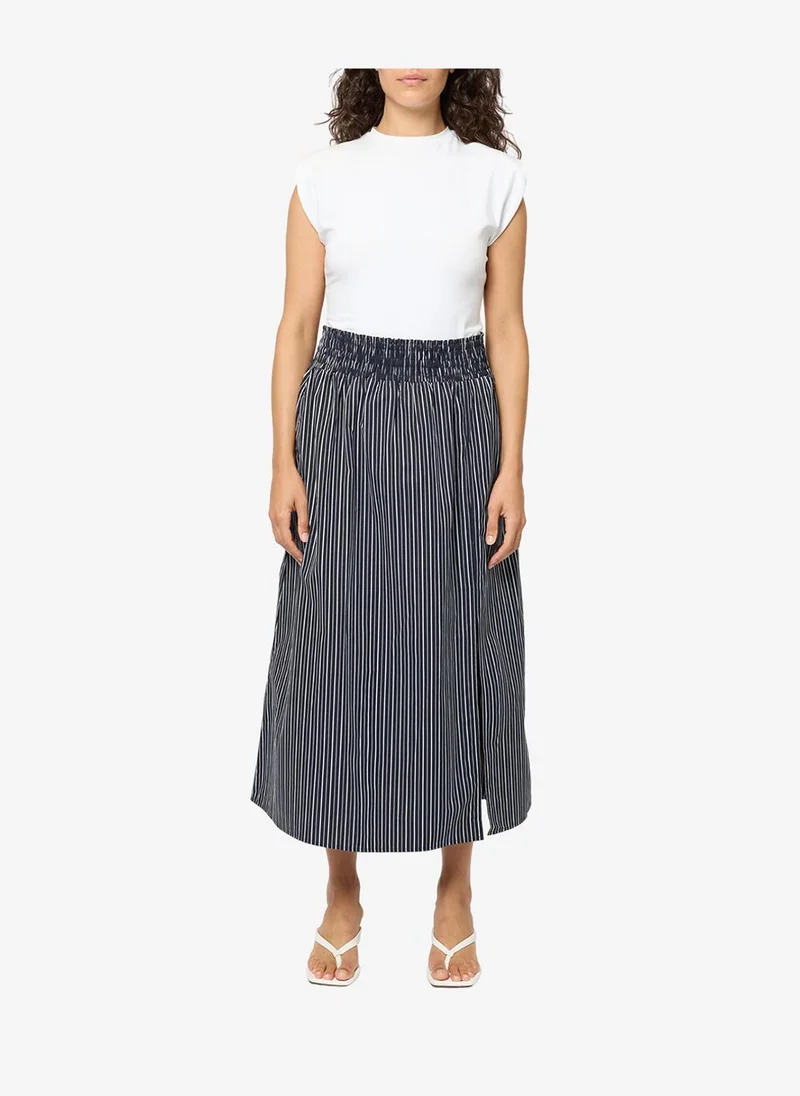 Women's Porcelain Cream/Blac Valeria Emina Chiffon Polka Skirt