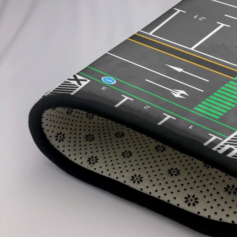 Engree Kids Rug, City Road Traffic System Playmat Rugs - 5x7 Ft Kids Carpet with Rubber Backing,Street Play Mat Great for Playing with Cars for Bedroom Playroom - Non-Slip Have Fun Safe Nursery Rug - Image 3