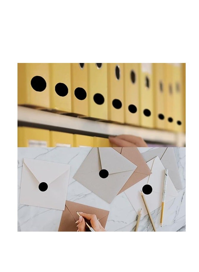 500-Pieces Round Chalkboard Label， Storage Stickers For Jars Black - Image 3