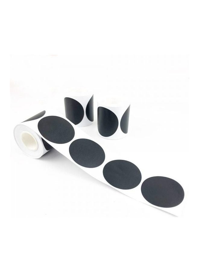 500-Pieces Round Chalkboard Label， Storage Stickers For Jars Black - Image 1