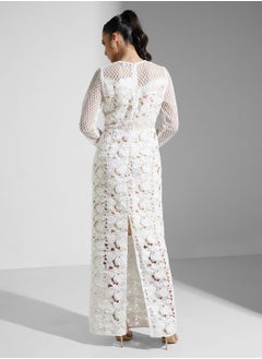 True Decadence Patchwork Lace Maxi Dress  - Image 2