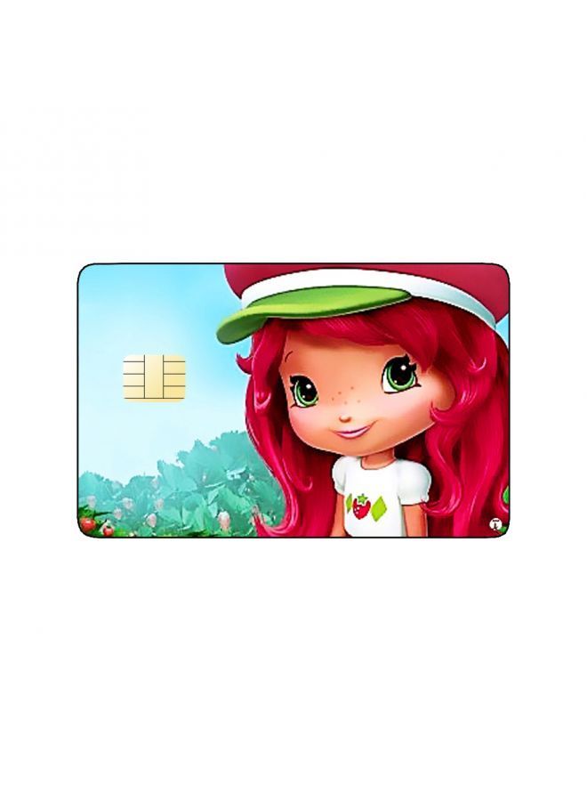 RKN PRINTED BANK CARD STICKER Animation Strawberry Shortcake - Image 1