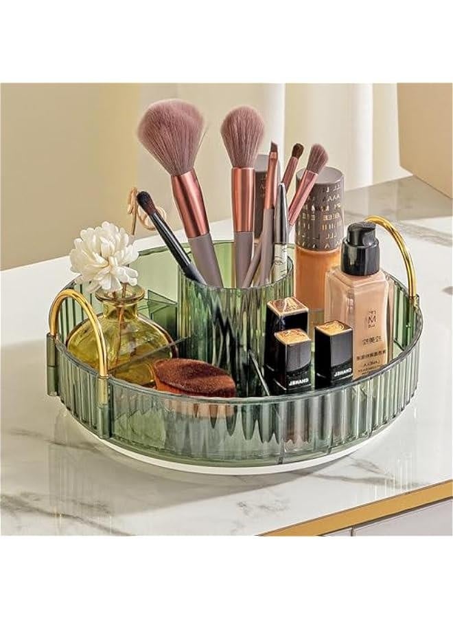 Rotating Makeup Organizer for Vanity 1 Tier, High-Capacity Skincare Clear Make Up Storage Perfume Organizers Cosmetic Dresser Organizer Countertop 360 Spinning (40-07) - Image 1