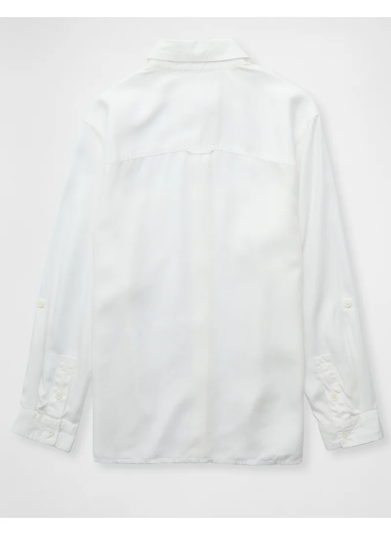 امريكان ايجل AE Bestie Long-Sleeve Button-Up Shirt