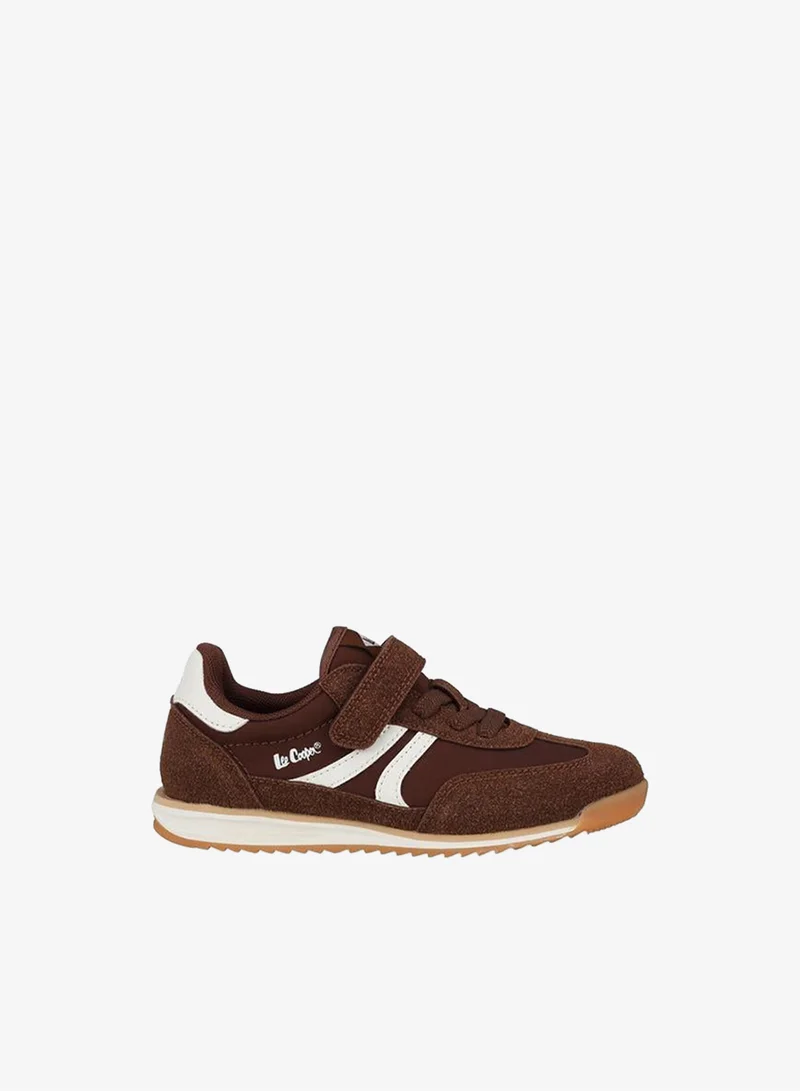 Lee Cooper BROWN Boys Hook & Loop Ankle Sneakers for Men | Best Price UAE
